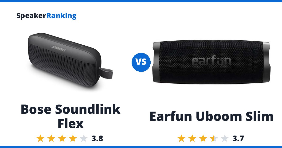 Bose Soundlink Flex vs Earfun Uboom Slim