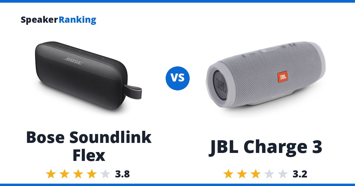 Bose Soundlink Flex vs JBL Charge 3