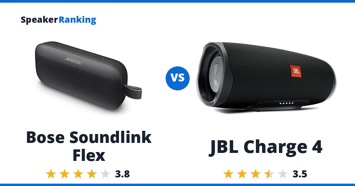 Bose Soundlink Flex vs JBL Charge 4
