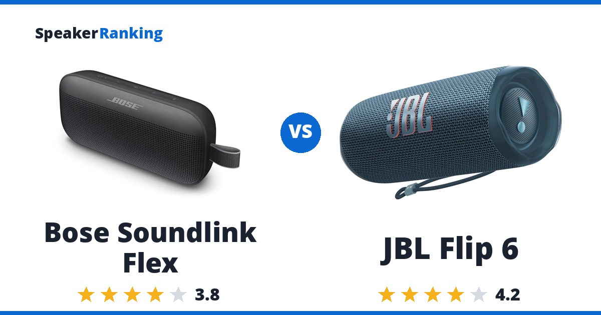 Bose Soundlink Flex vs JBL Flip 6