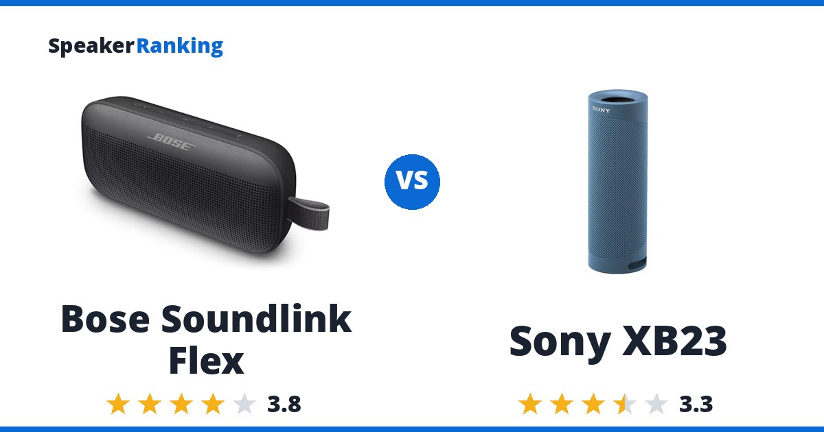 Bose Soundlink Flex vs Sony XB23