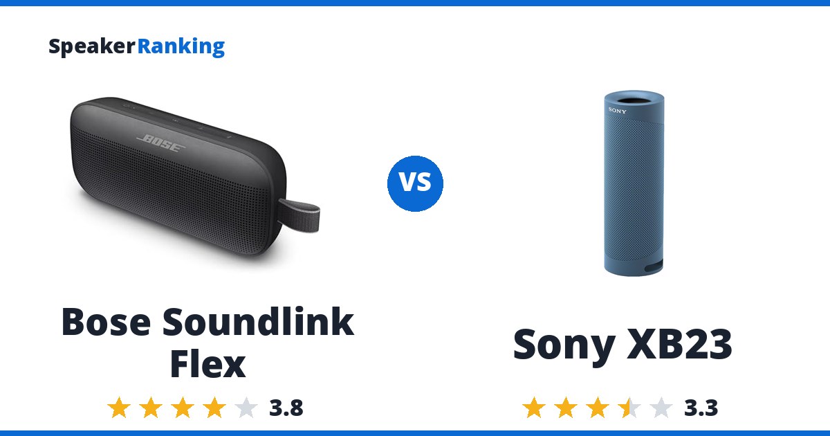 Bose Soundlink Flex vs Sony XB23