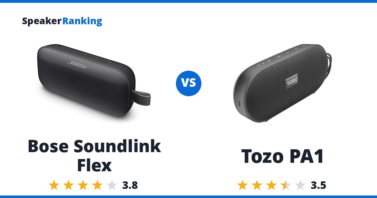 Bose Soundlink Flex vs Tozo PA1