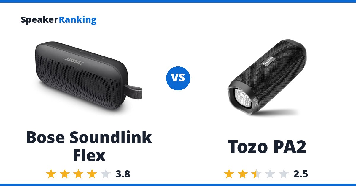 Bose Soundlink Flex vs Tozo PA2