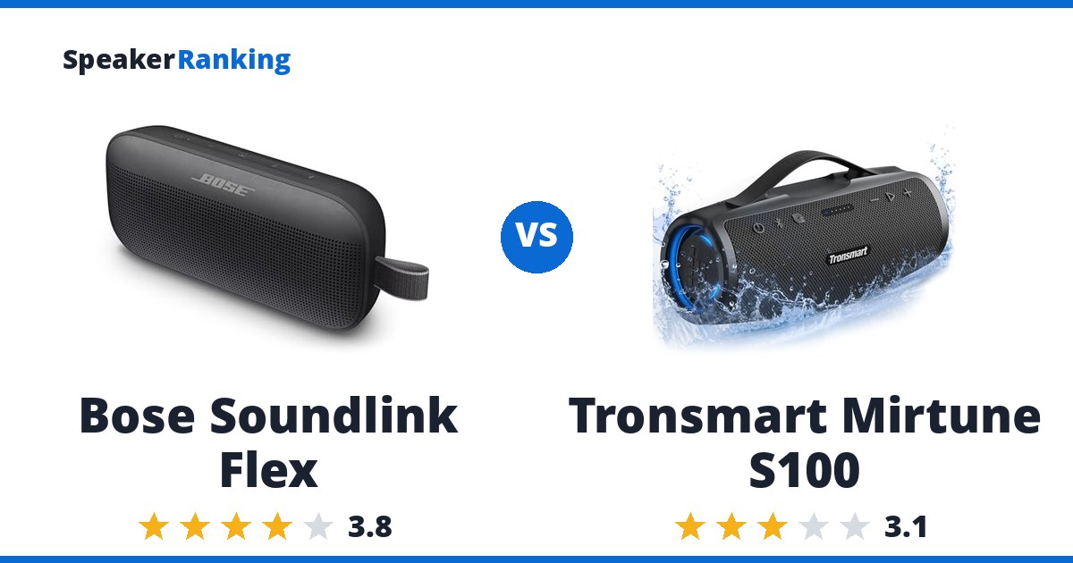 Bose Soundlink Flex vs Tronsmart Mirtune S100