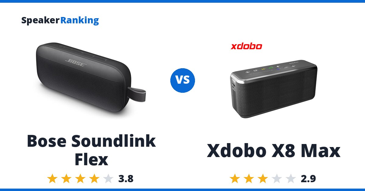 Bose Soundlink Flex vs Xdobo X8 Max