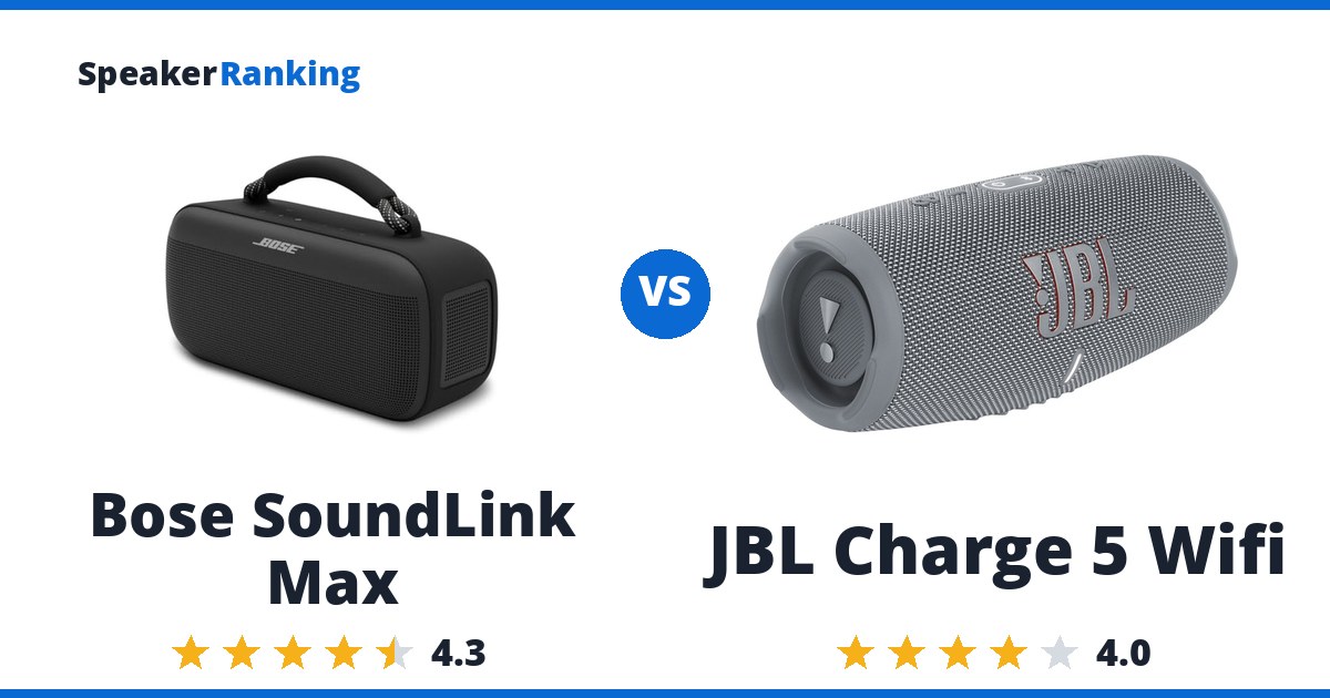 Bose SoundLink Max vs JBL Charge 5 Wifi