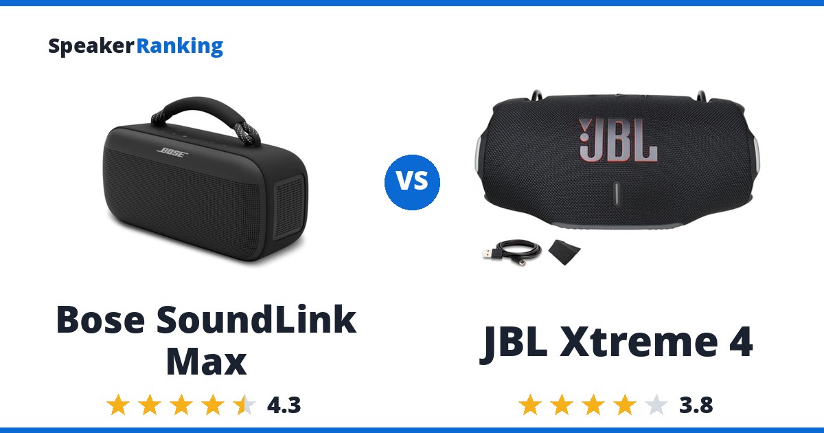 Bose SoundLink Max vs JBL Xtreme 4