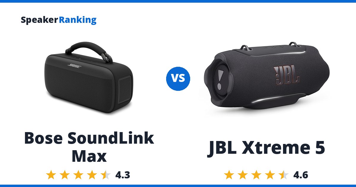 Bose SoundLink Max vs JBL Xtreme 5