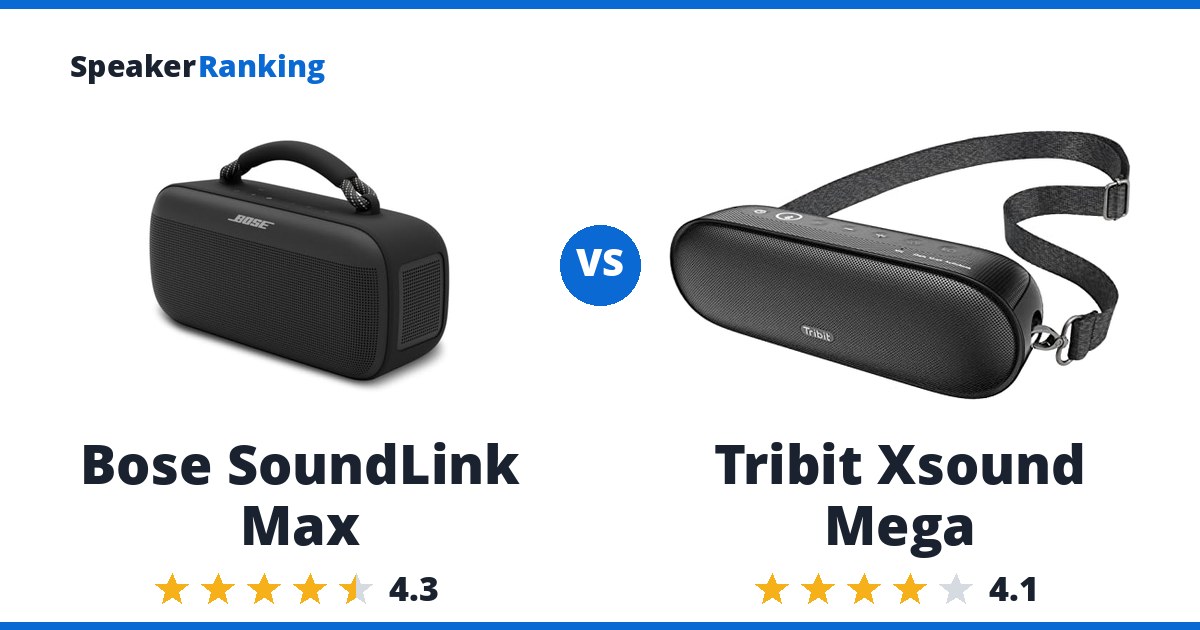 Bose SoundLink Max vs Tribit Xsound Mega