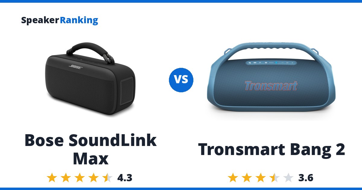Bose SoundLink Max vs Tronsmart Bang 2