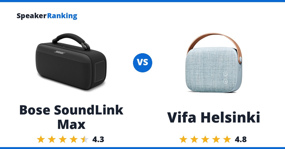 Bose SoundLink Max vs Vifa Helsinki