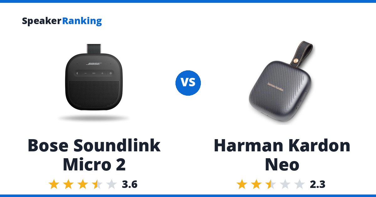 Bose Soundlink Micro 2 vs Harman Kardon Neo