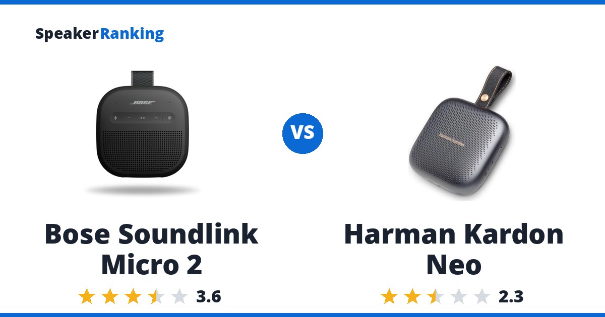Bose Soundlink Micro 2 vs Harman Kardon Neo