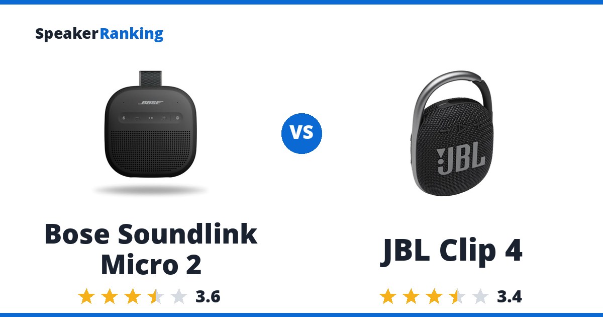 Bose Soundlink Micro 2 vs JBL Clip 4