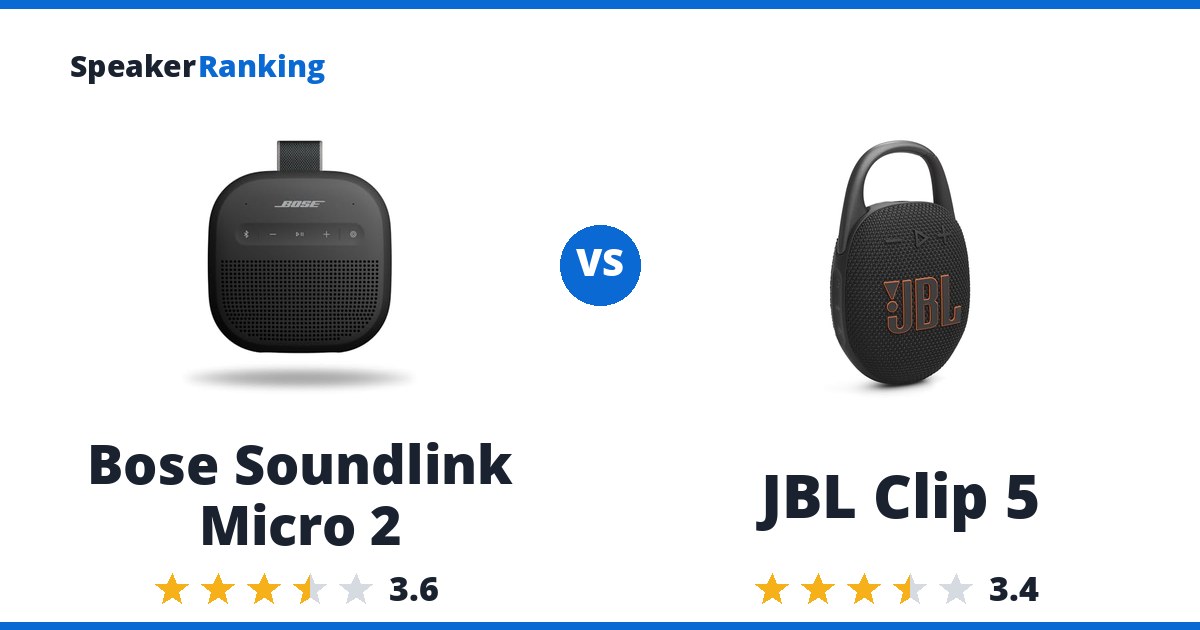 Bose Soundlink Micro 2 vs JBL Clip 5