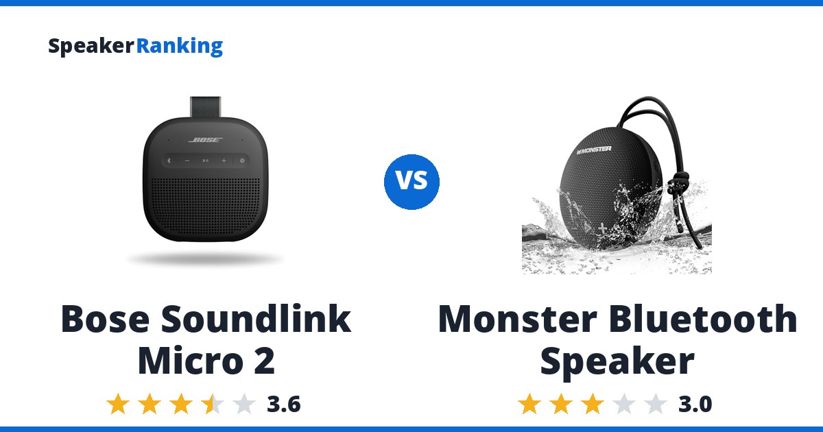 Bose Soundlink Micro 2 vs Monster Bluetooth Speaker