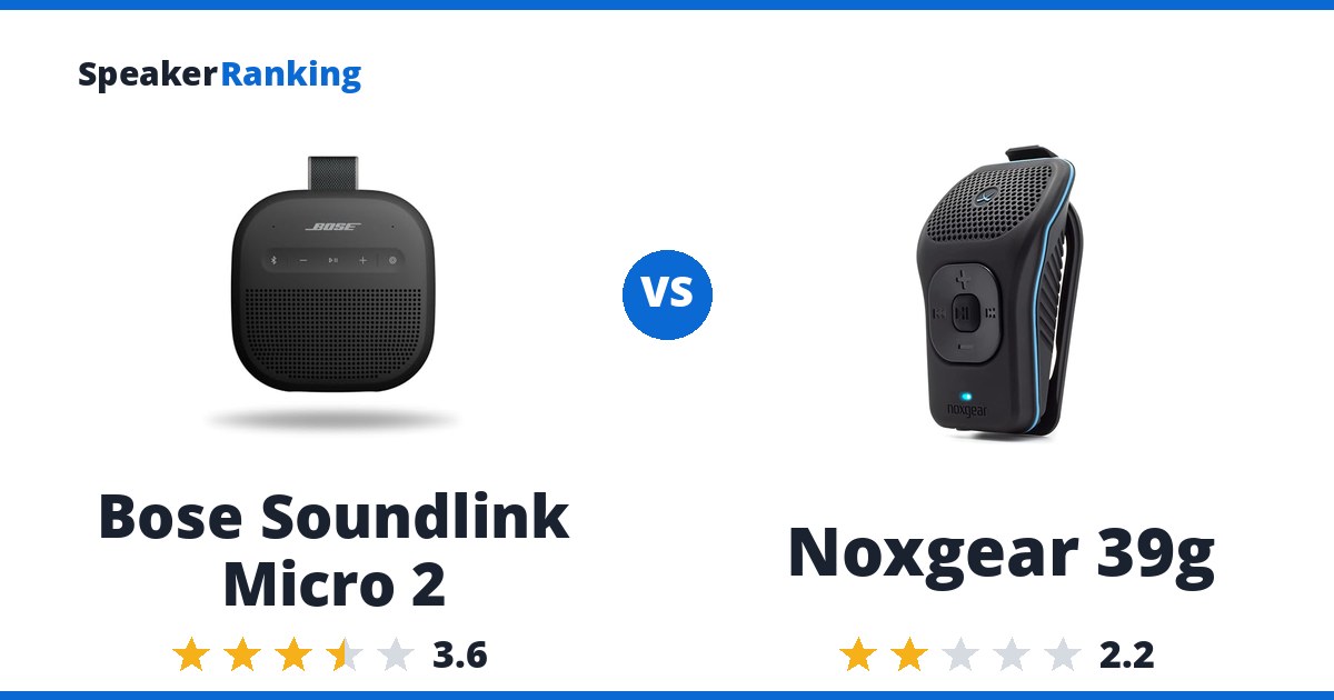 Bose Soundlink Micro 2 vs Noxgear 39g