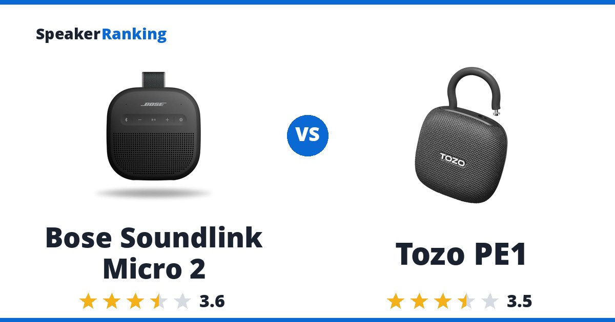 Bose Soundlink Micro 2 vs Tozo PE1