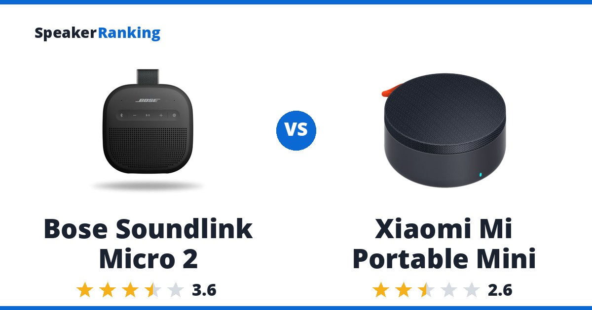 Bose Soundlink Micro 2 vs Xiaomi Mi Portable Mini