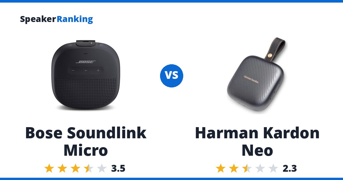 Bose Soundlink Micro vs Harman Kardon Neo