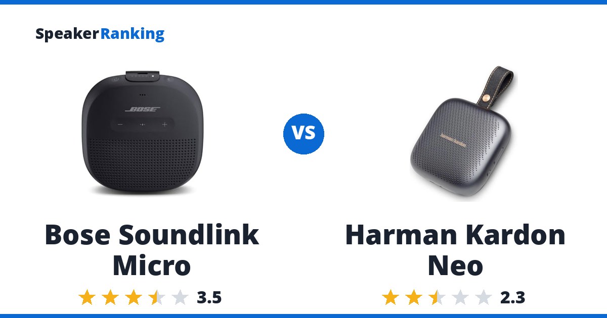 Bose Soundlink Micro vs Harman Kardon Neo
