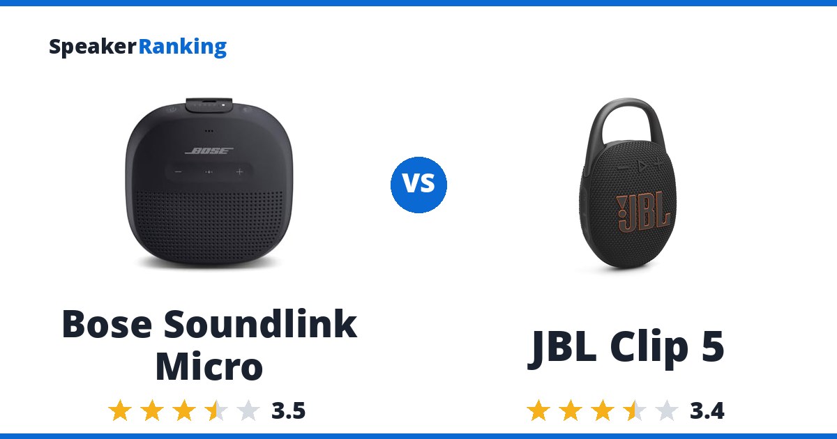 Bose Soundlink Micro vs JBL Clip 5