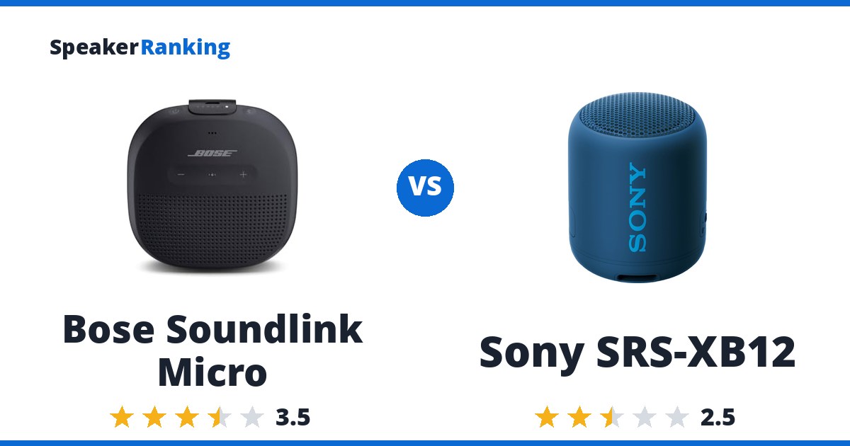Bose Soundlink Micro vs Sony SRS-XB12