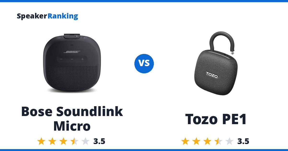 Bose Soundlink Micro vs Tozo PE1