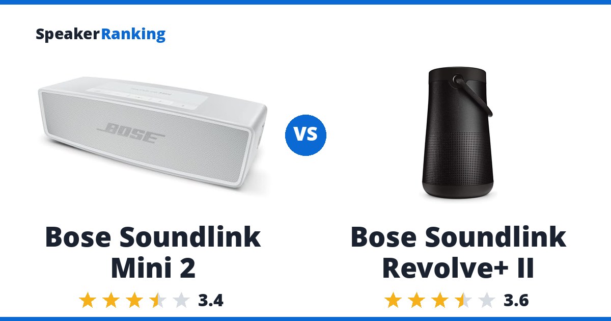 Bose Soundlink Mini 2 vs Bose Soundlink Revolve+ II
