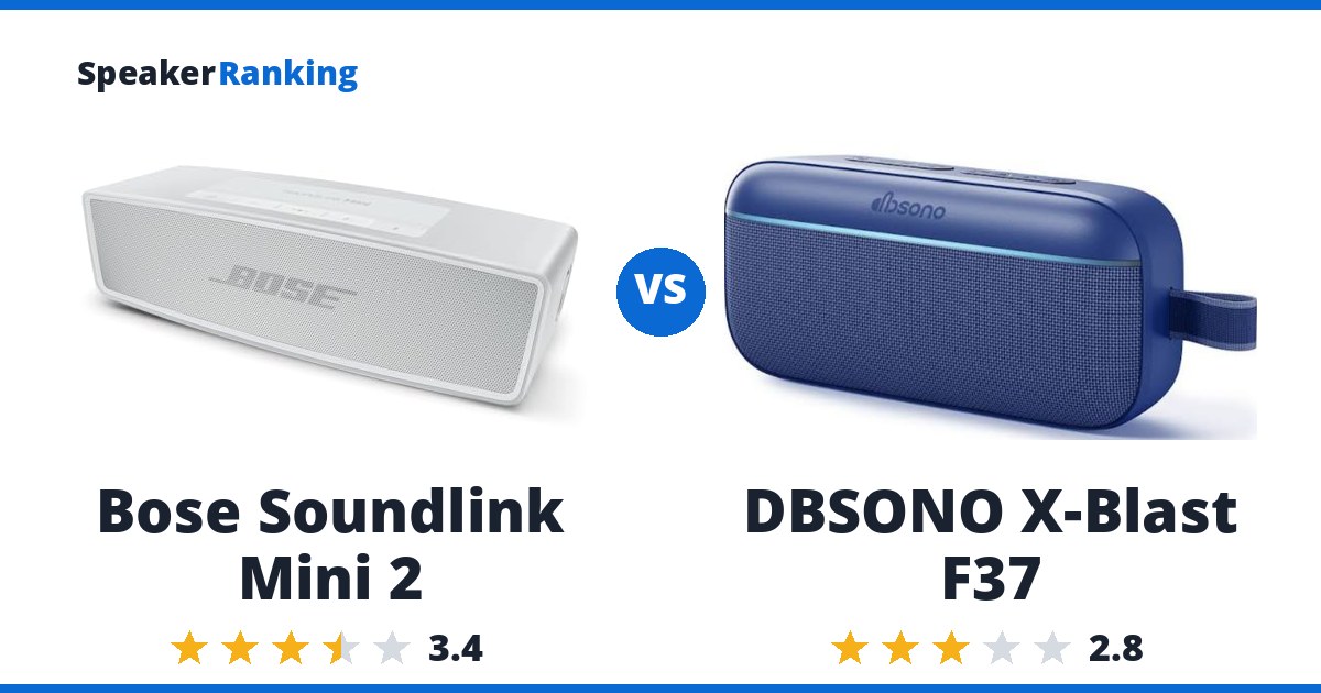 Bose Soundlink Mini 2 vs DBSONO X-Blast F37