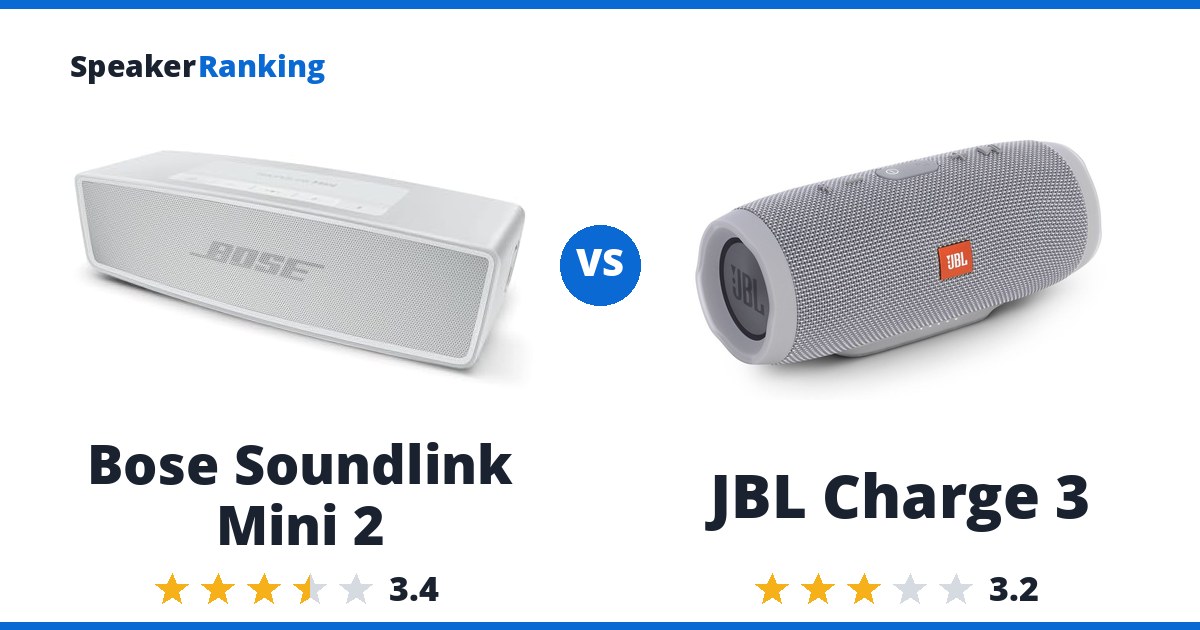 Bose Soundlink Mini 2 vs JBL Charge 3