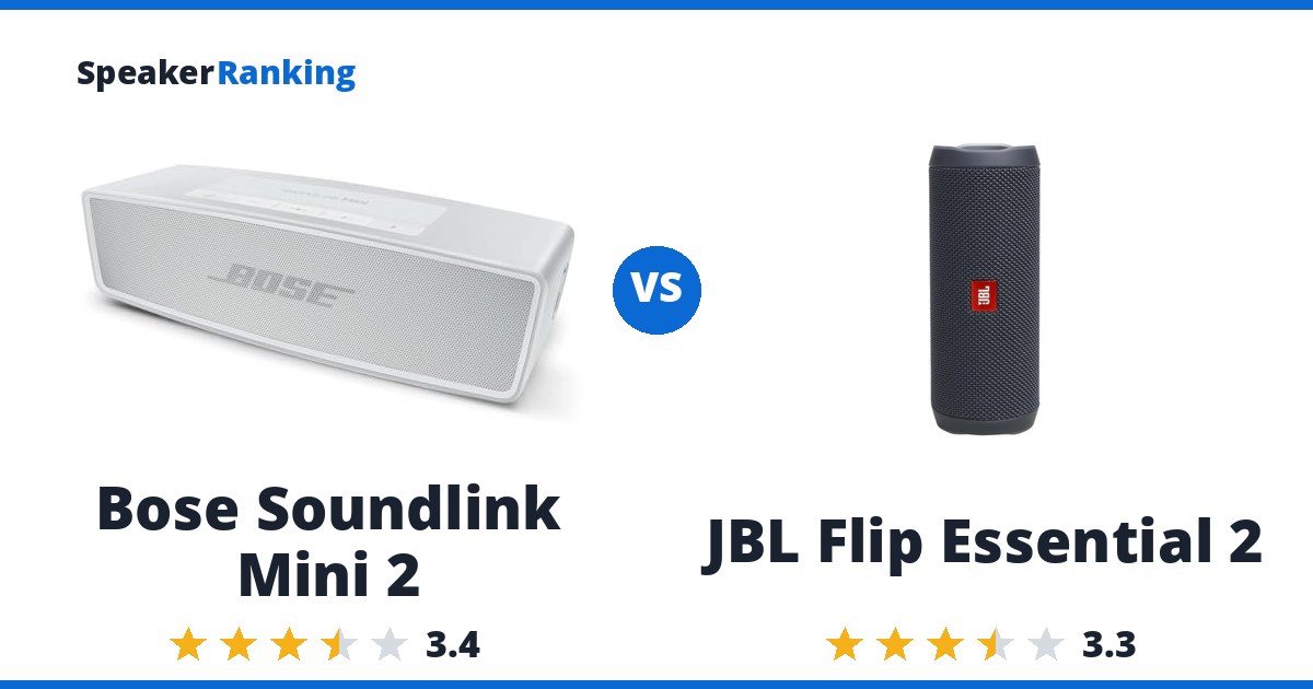 Bose Soundlink Mini 2 vs JBL Flip Essential 2