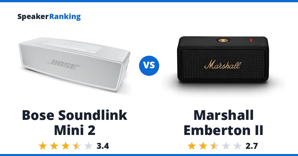 Bose Soundlink Mini 2 vs Marshall Emberton II