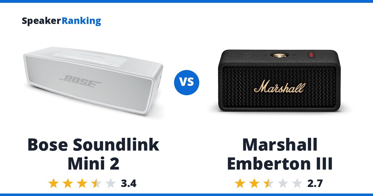 Bose Soundlink Mini 2 vs Marshall Emberton III