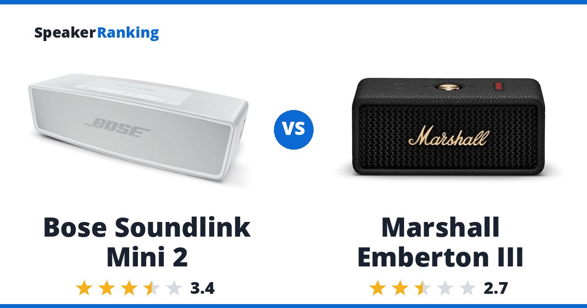 Bose Soundlink Mini 2 vs Marshall Emberton III