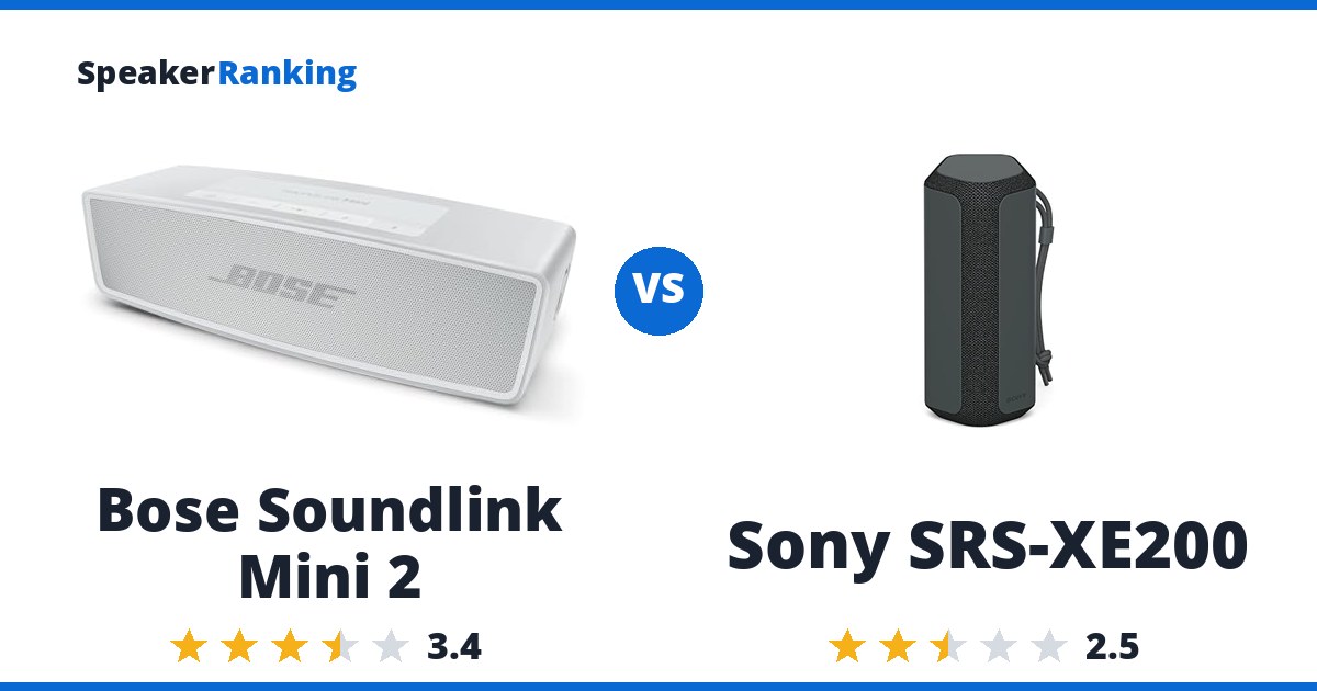 Bose Soundlink Mini 2 vs Sony SRS-XE200
