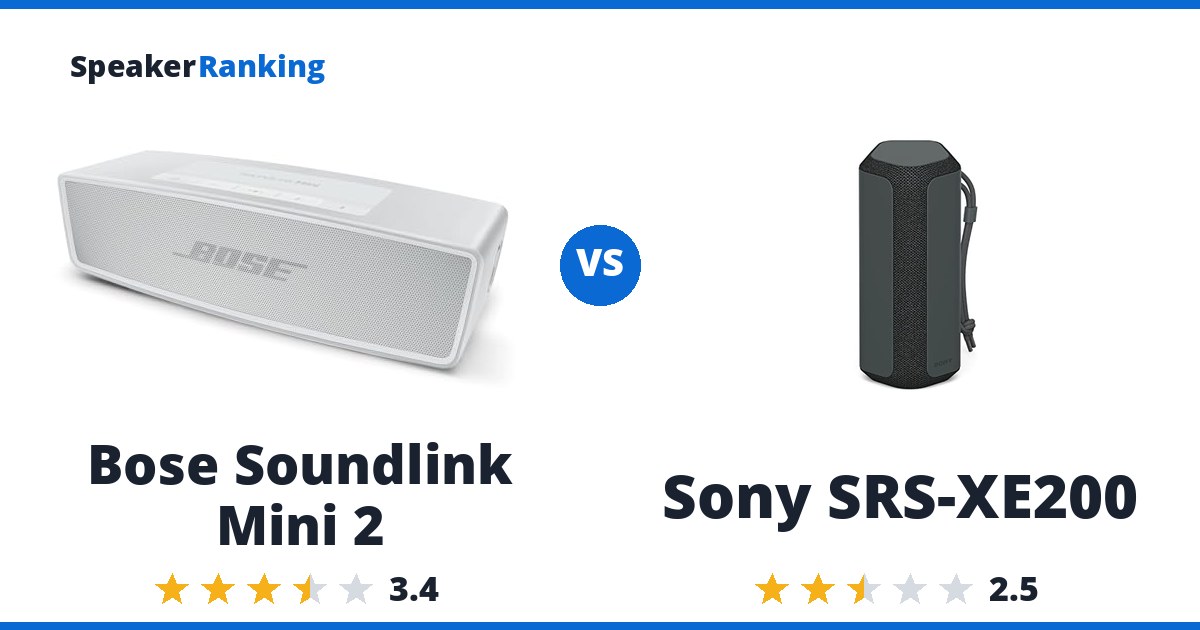 Bose Soundlink Mini 2 vs Sony SRS-XE200