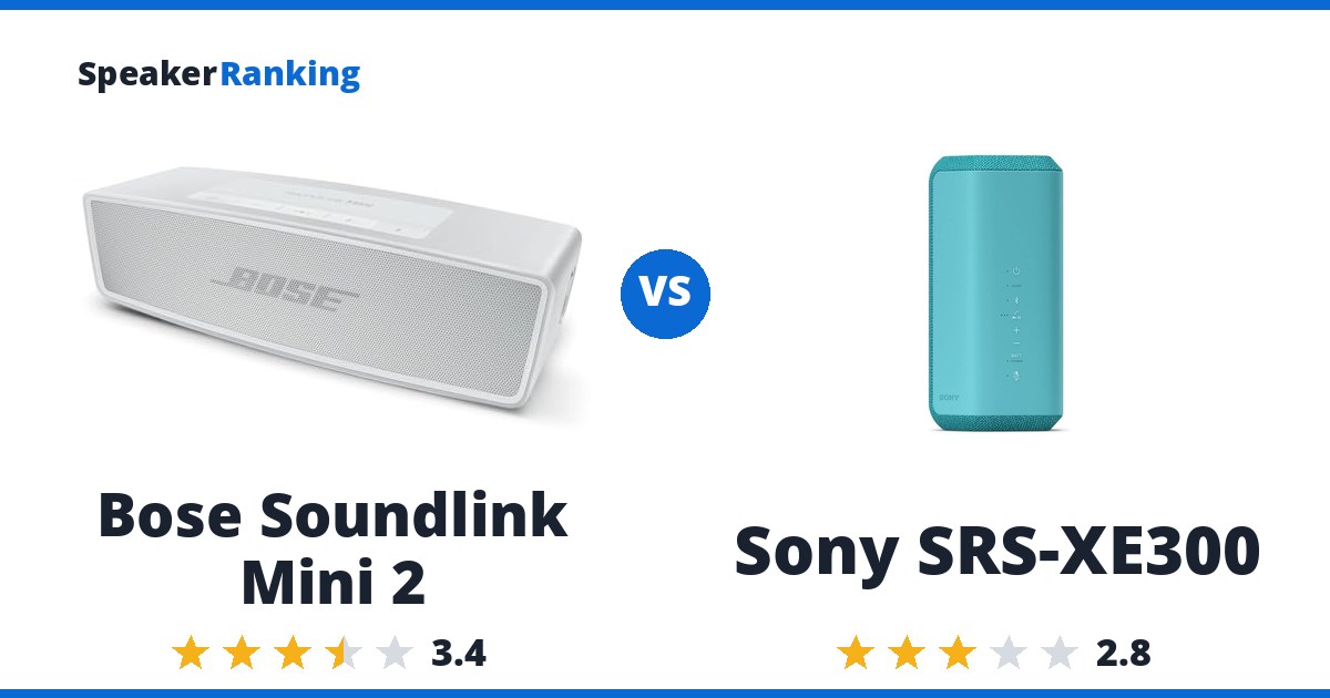 Bose Soundlink Mini 2 vs Sony SRS-XE300