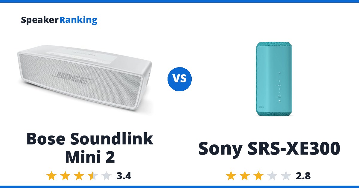 Bose Soundlink Mini 2 vs Sony SRS-XE300