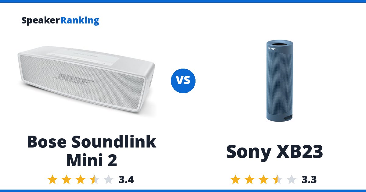 Bose Soundlink Mini 2 vs Sony XB23