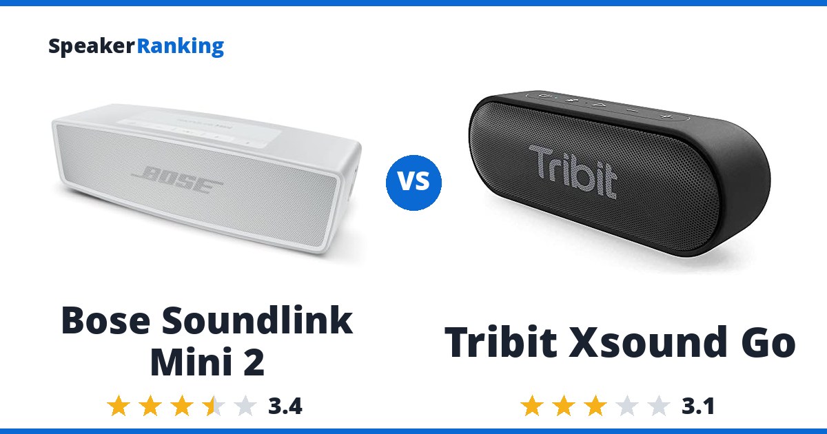 Bose Soundlink Mini 2 vs Tribit Xsound Go