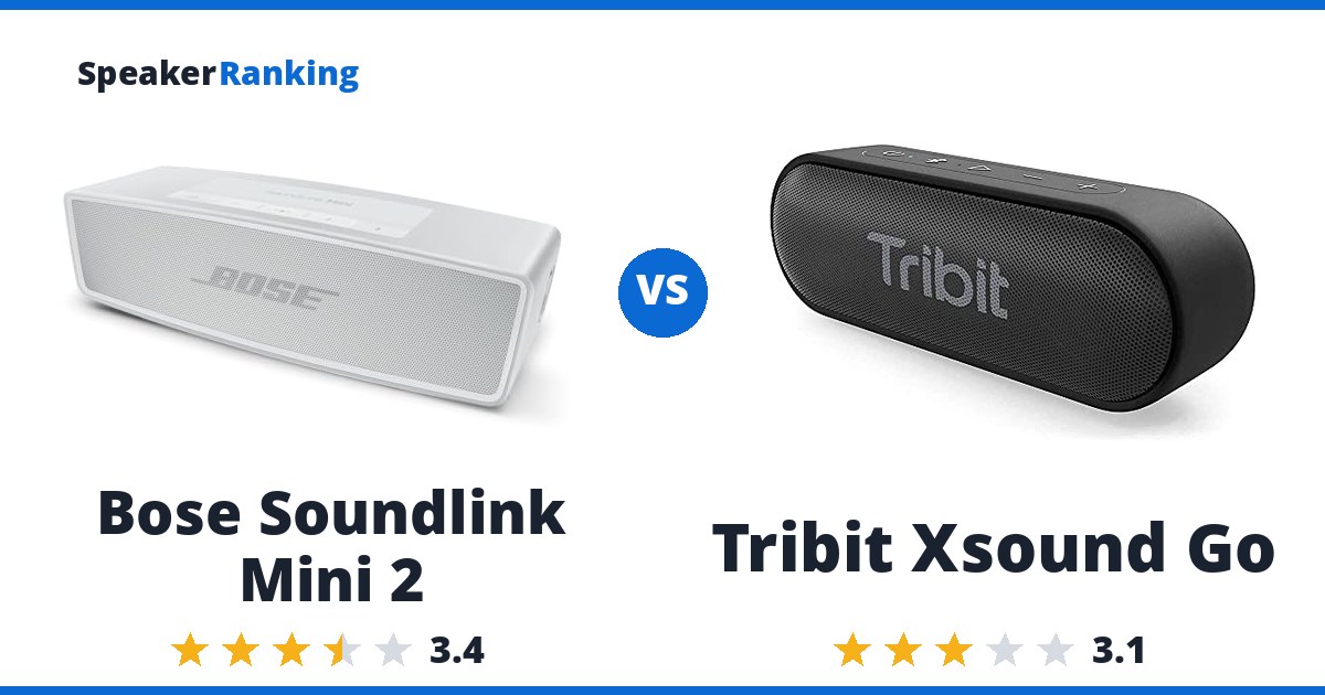Bose Soundlink Mini 2 vs Tribit Xsound Go