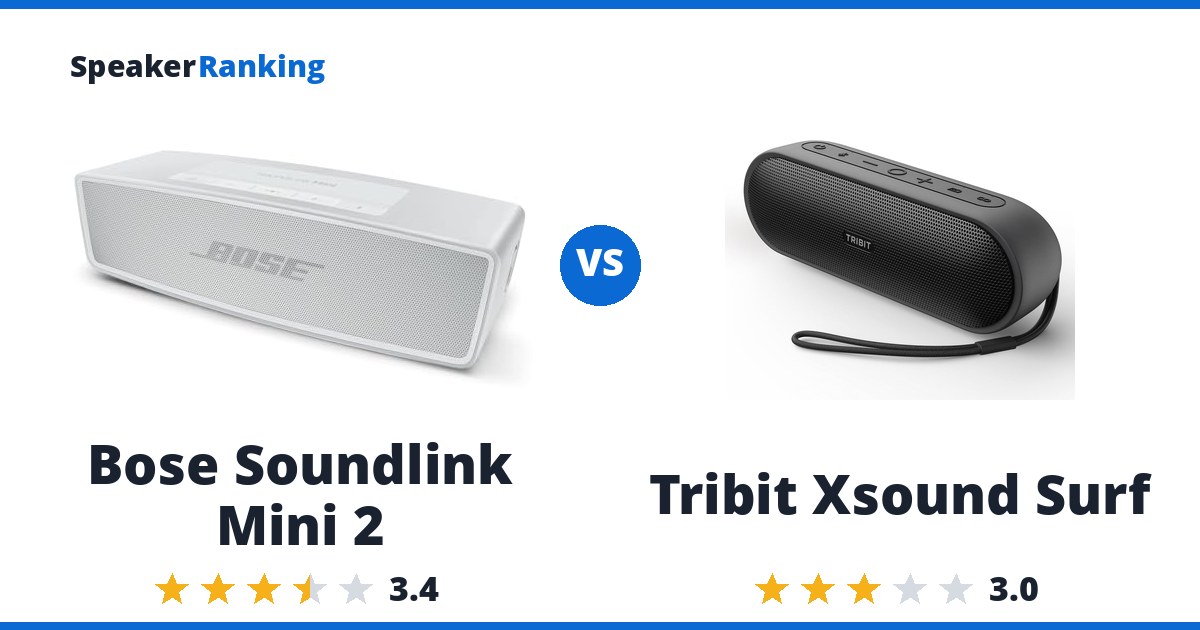 Bose Soundlink Mini 2 vs Tribit Xsound Surf