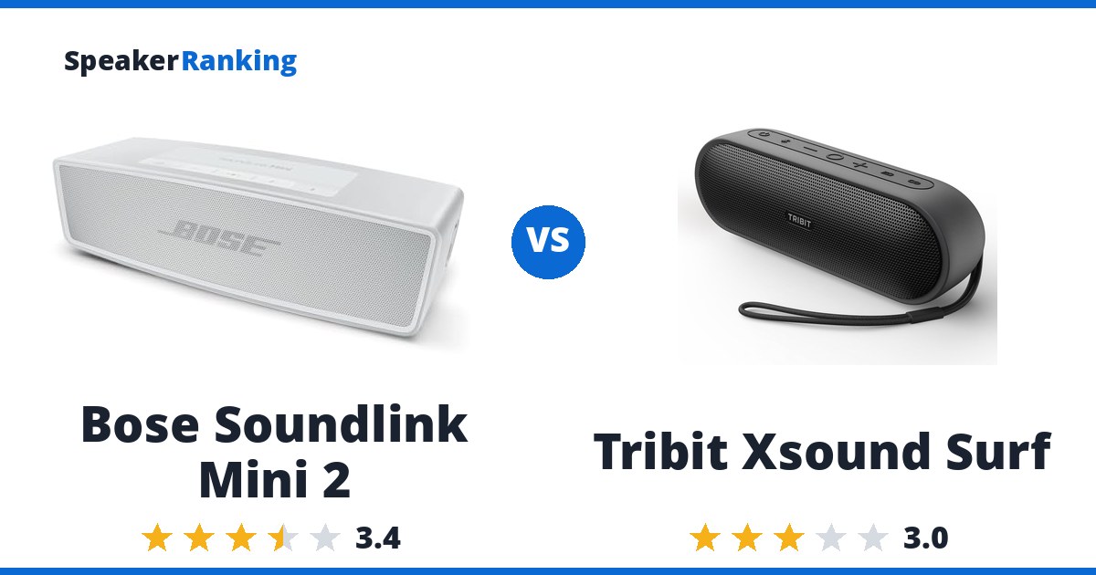 Bose Soundlink Mini 2 vs Tribit Xsound Surf