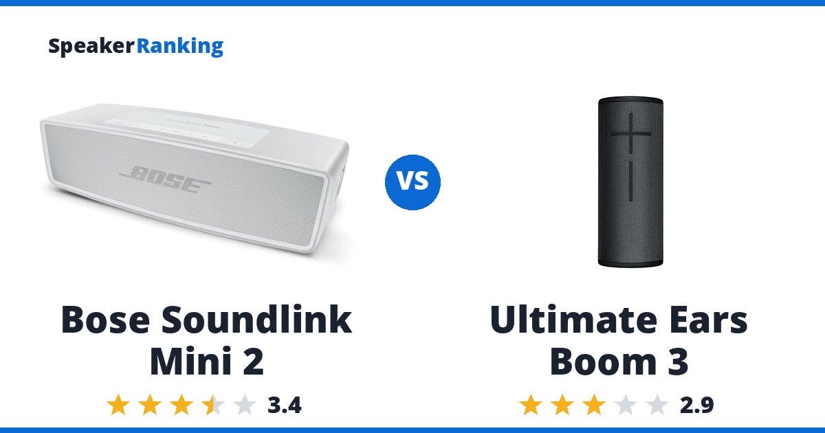 Bose Soundlink Mini 2 vs Ultimate Ears Boom 3