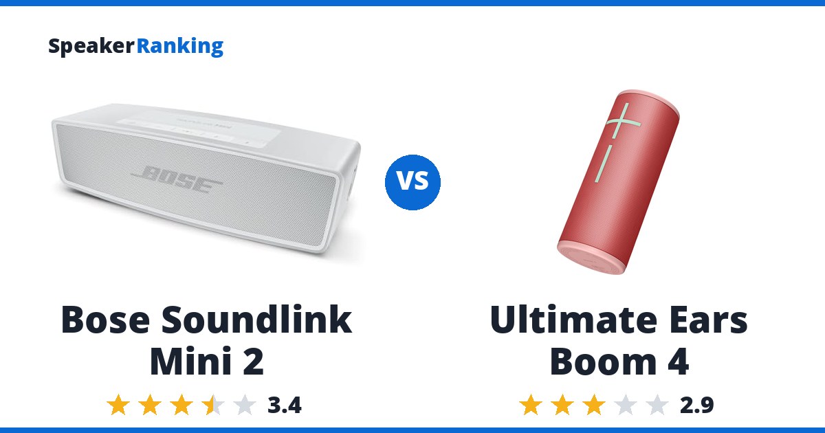 Bose Soundlink Mini 2 vs Ultimate Ears Boom 4
