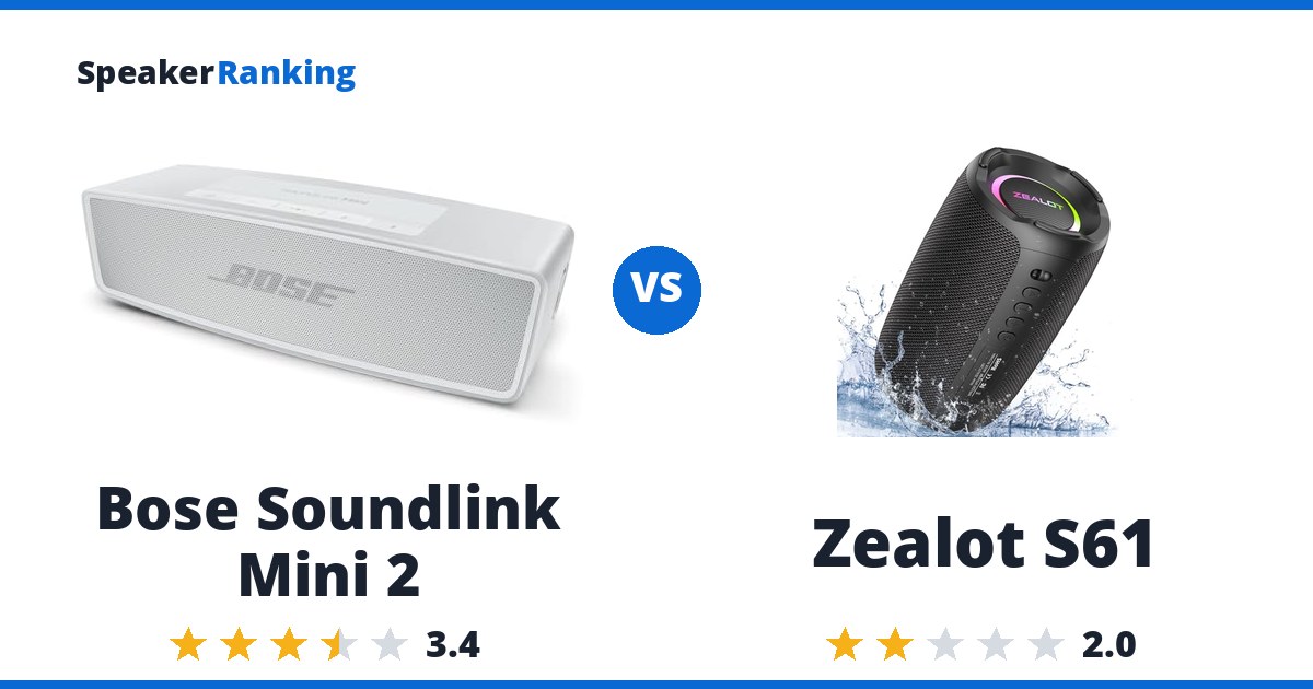 Bose Soundlink Mini 2 vs Zealot S61