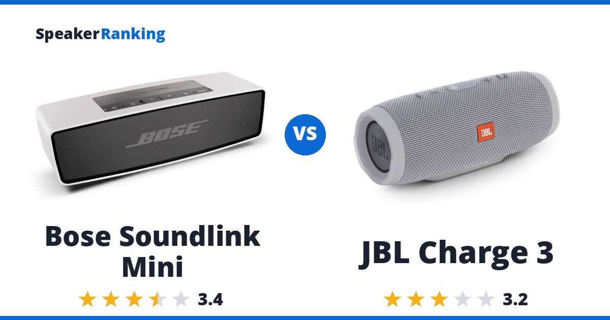 Bose Soundlink Mini vs JBL Charge 3