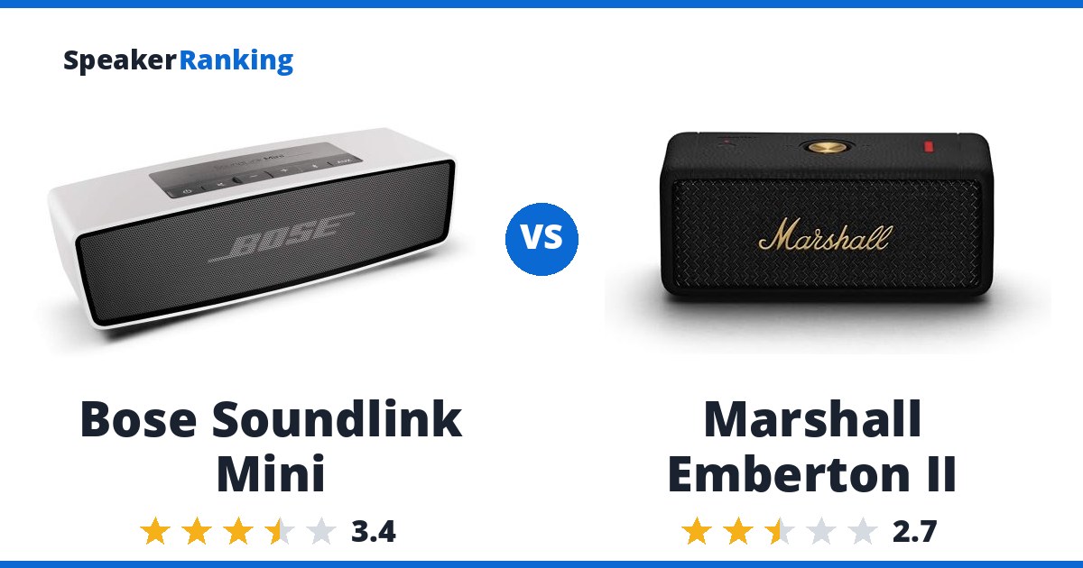 Bose Soundlink Mini vs Marshall Emberton II